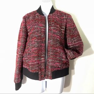 Etcetera Tweed Bomber Jacket